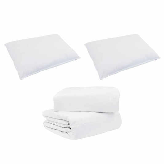 Set Παπλώματος Χειμώνα 3 pcs Λευκό 260 x 220 εκ. Μικροΐνες, Βαμβάκι