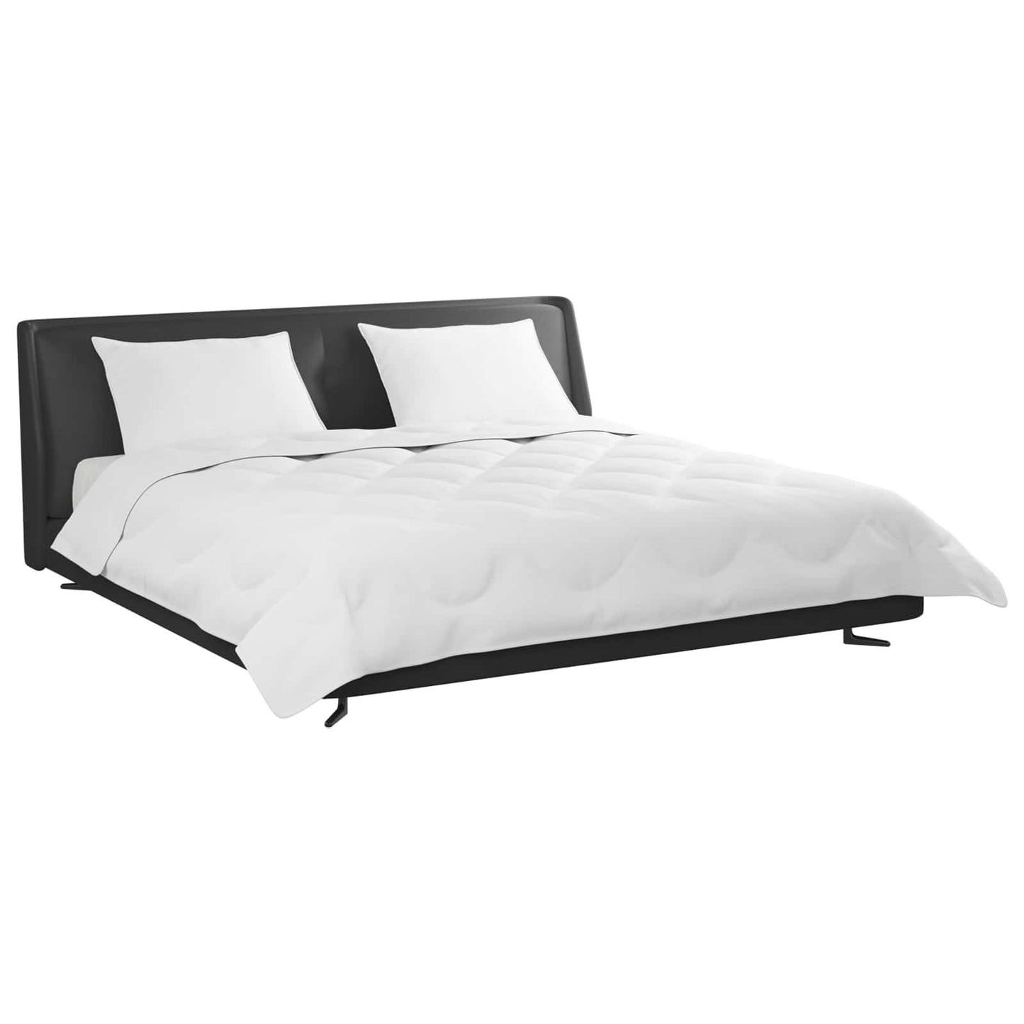 vidaXL Πάπλωμα με μαξιλάρι 3 pcs Λευκό Μικροΐνες