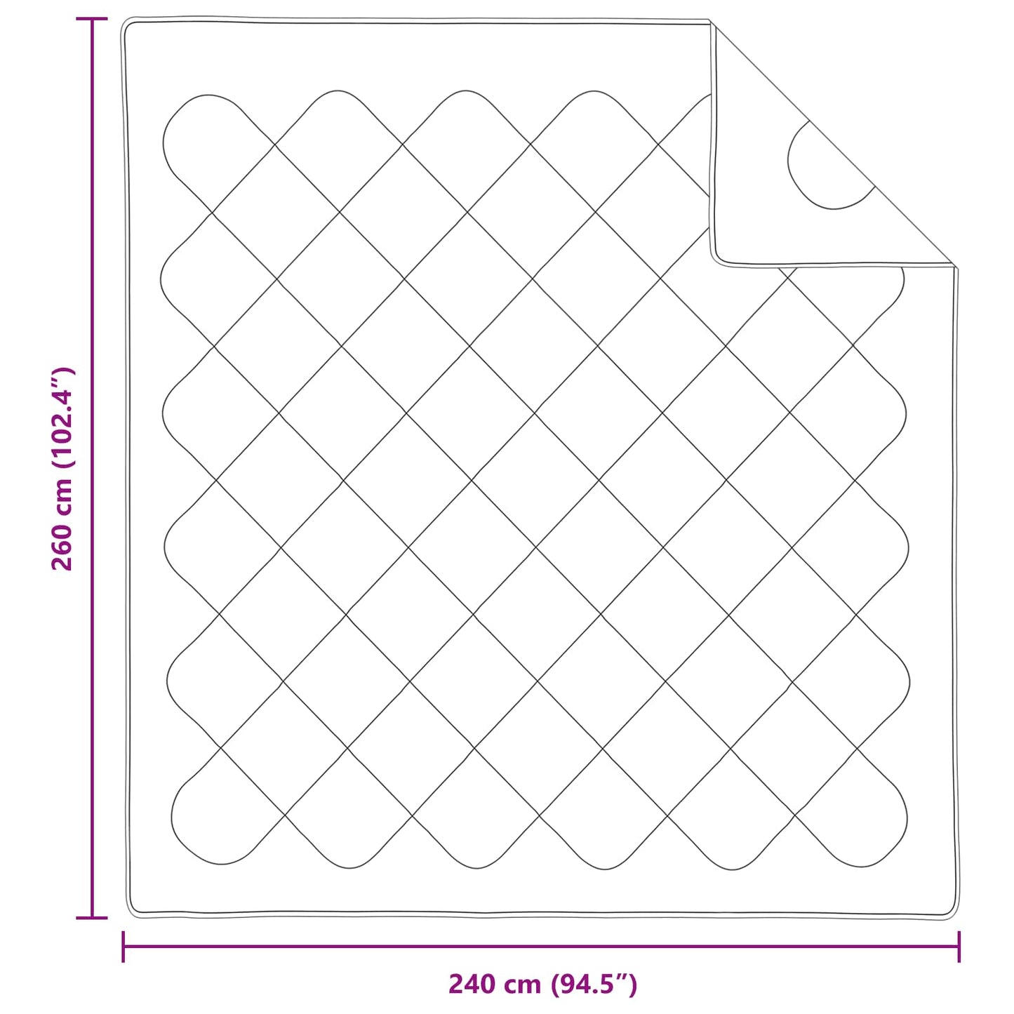 vidaXL Πάπλωμα με μαξιλάρι 3 pcs Λευκό Μικροΐνες