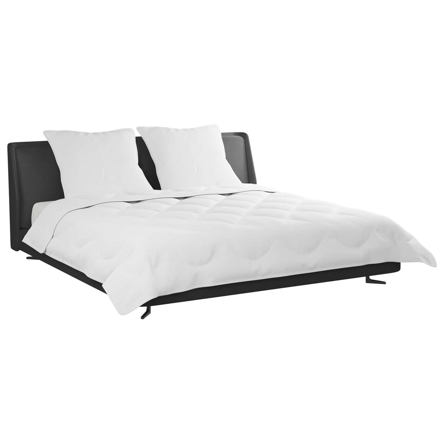 vidaXL Πάπλωμα με μαξιλάρι 3 pcs Λευκό Μικροΐνες