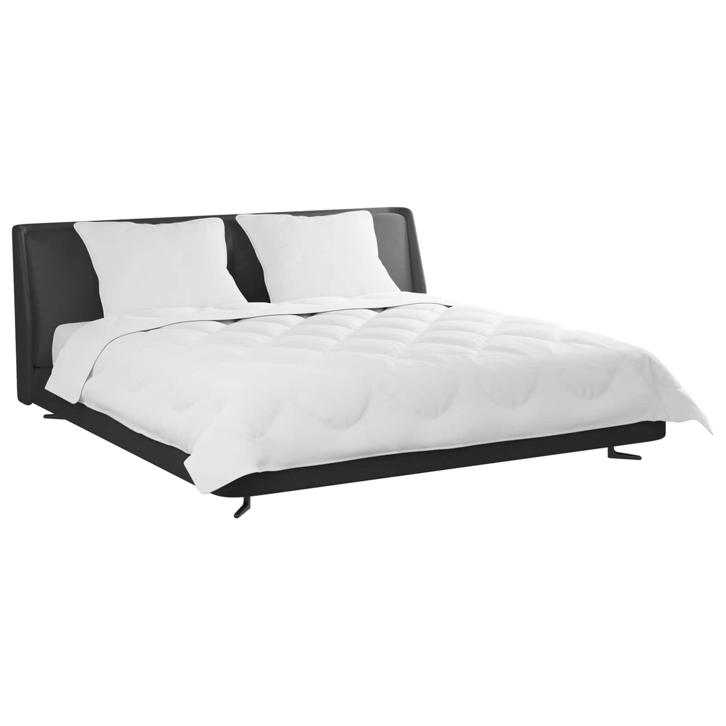 vidaXL Πάπλωμα με μαξιλάρι 3 pcs Λευκό Μικροΐνες