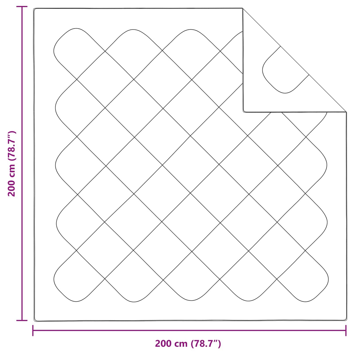 vidaXL Παπλωματοθήκη με Μαξιλάρια με μαξιλάρι 3 pcs Λευκό