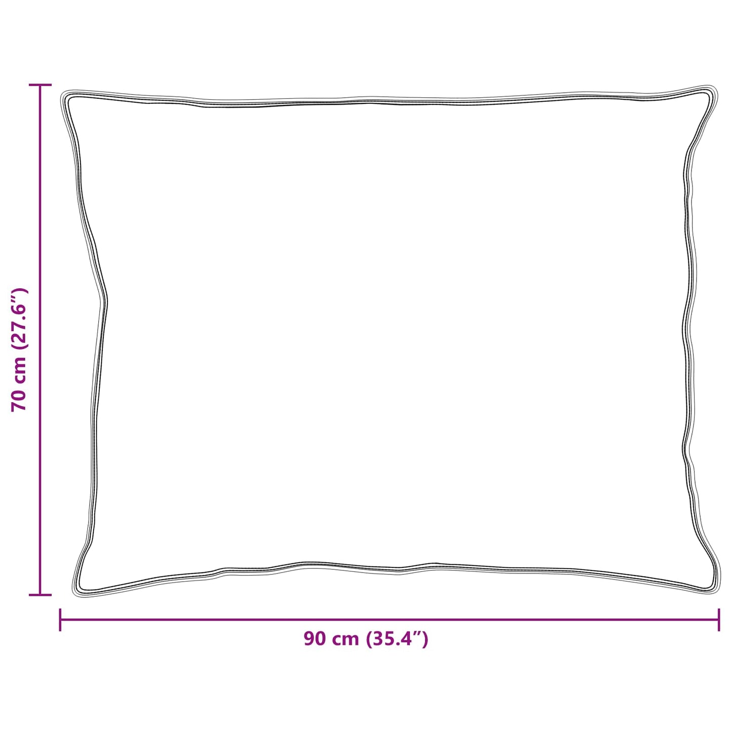 vidaXL Παπλωματοθήκη με Μαξιλάρια με μαξιλάρι 3 pcs Λευκό Μικροΐνες