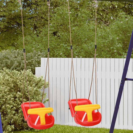 vidaXL Κούνια ρηλάξ 2 pcs Κόκκινο 36 x 43 x 42 εκ. Πλαστικό