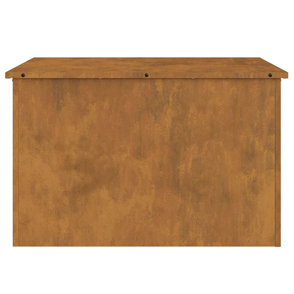 vidaXL Κουτί αποθήκευσης εξωτερικών χώρων Σκ rusty 80 x 50,5 x 50 εκ.