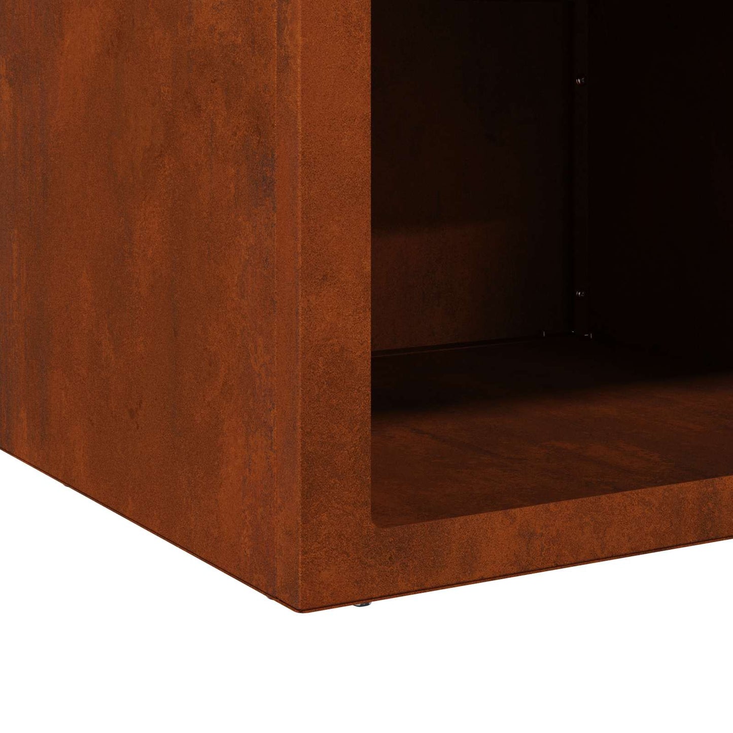 vidaXL Φωτιά Σκ rusty 50 x 50 x 40 cm Ατσάλι σκληρυθέν στον αέρα