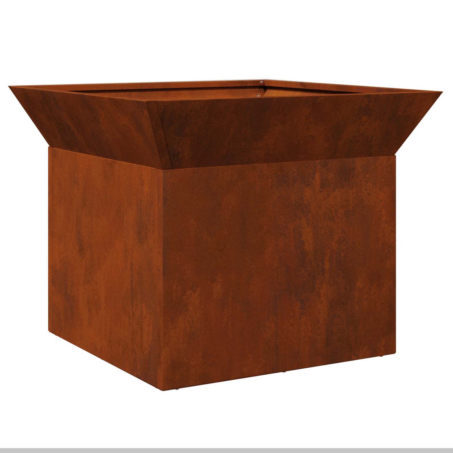 vidaXL Φωτιά Σκ rusty 50 x 50 x 40 cm Ατσάλι σκληρυθέν στον αέρα
