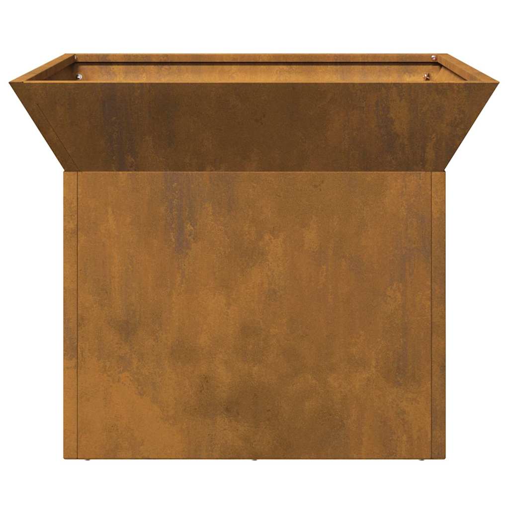 vidaXL Φωτιά Σκ rusty 50 x 50 x 40 cm Ατσάλι σκληρυθέν στον αέρα
