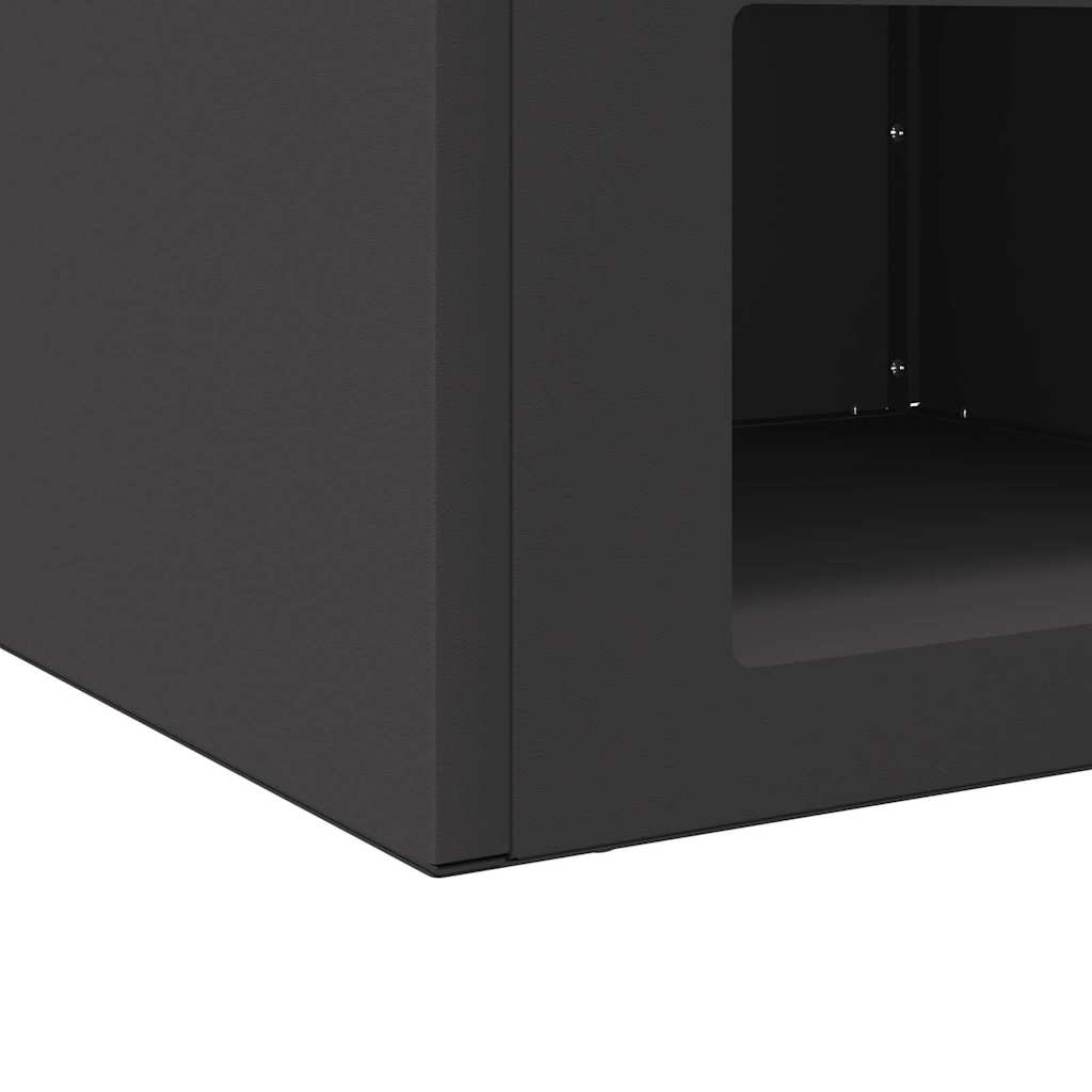 vidaXL Φωτιά Μαύρο 50 x 50 x 40 cm Ατσάλι