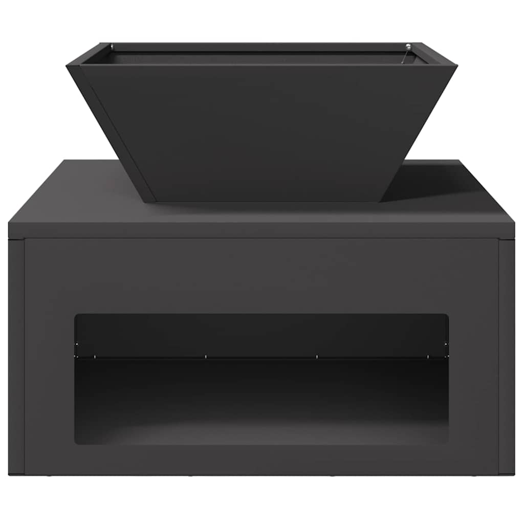 vidaXL Φωτιά Μαύρο 50 x 50 x 40 cm Ατσάλι