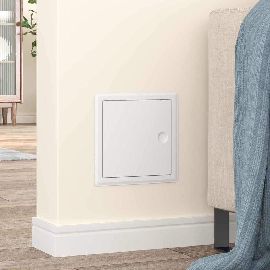 vidaXL Πάνελ Πρόσβασης 2 pcs Λευκό 20 x 20 cm Ατσάλι