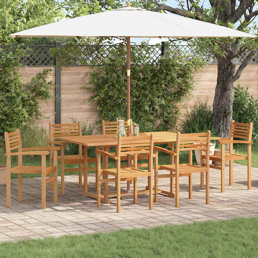 vidaXL Καρέκλα 6 pcs Καφέ 56 x 55 x 90.5 εκ Στερεό Ξύλο Τίκ