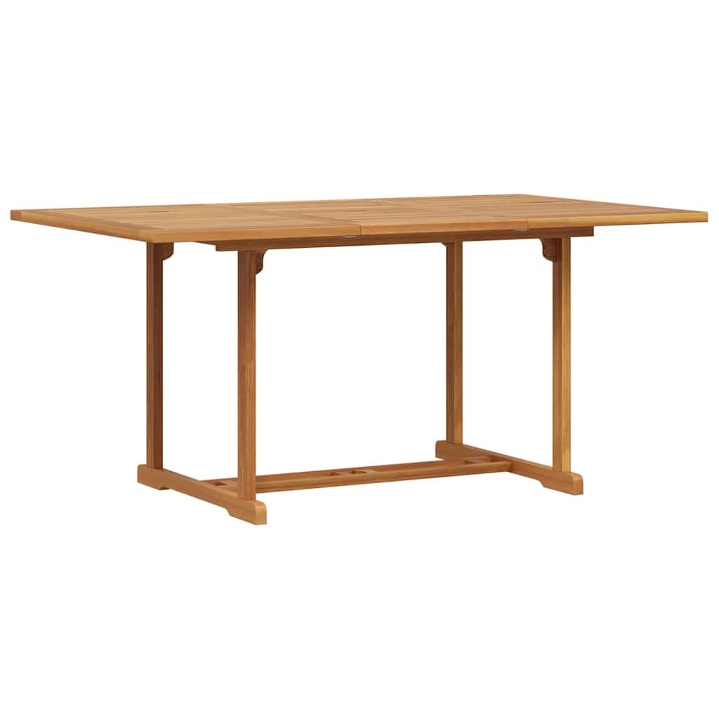 vidaXL Σέτ φαγητού για κήπο 7 pcs Φυσικό Μασίφ ξύλο teak