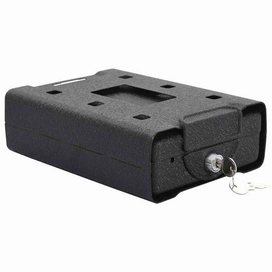 vidaXL Χρηματοκιβώτιο Ασφαλείας Μαύρο Μέταλλο Μικρό Κλειδώματα