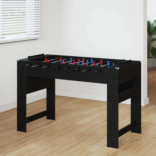 vidaXL Τραπέζι Φουτμπολ Μαύρη Οξυά 125 x 60,5 x 80 εκ.