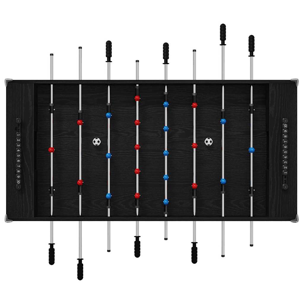 vidaXL Τραπέζι Φουτμπολ Μαύρη Οξυά 125 x 60,5 x 80 εκ.
