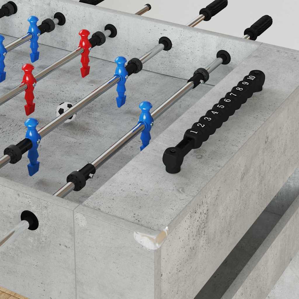 vidaXL Τραπέζι Φουτμπολ Σκυρόδεμα Γκρι 125 x 60,5 x 80 εκ.
