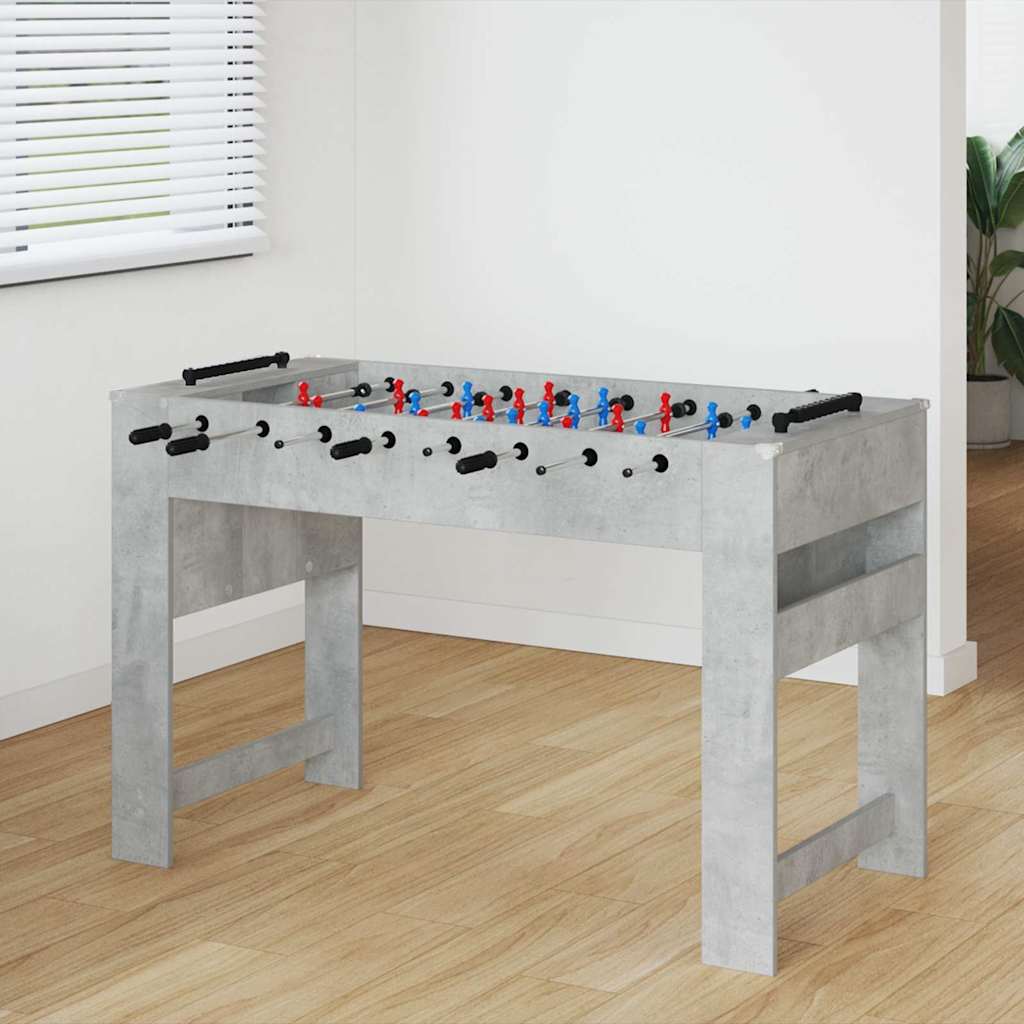 vidaXL Τραπέζι Φουτμπολ Σκυρόδεμα Γκρι 125 x 60,5 x 80 εκ.