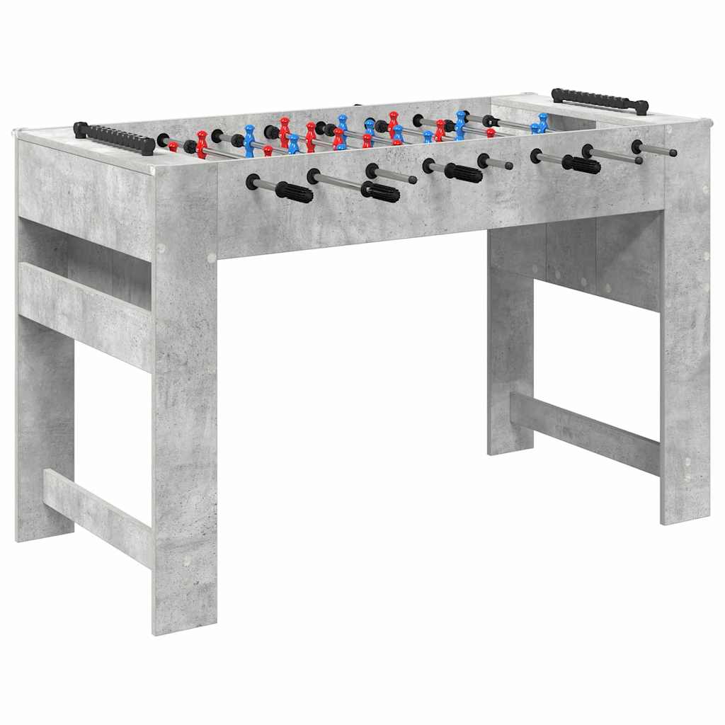 vidaXL Τραπέζι Φουτμπολ Σκυρόδεμα Γκρι 125 x 60,5 x 80 εκ.