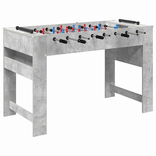 vidaXL Τραπέζι Φουτμπολ Σκυρόδεμα Γκρι 125 x 60,5 x 80 εκ.