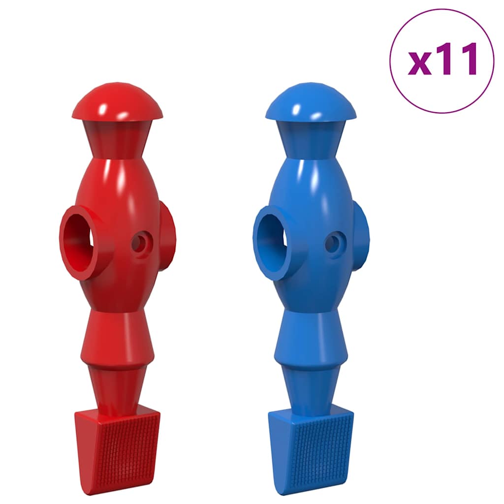 vidaXL Παίκτες ποδοσφαίρου 22 pcs Μπλε και Κόκκινο 2,4 x 2,1 x 9,7 εκ.