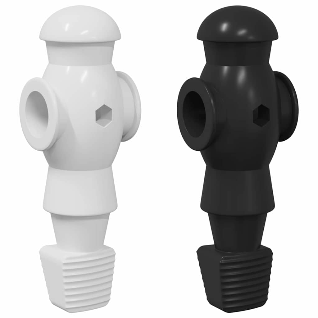 vidaXL Παίκτες ποδοσφαίρου 24 pcs Μαύρο και Λευκό 3,6 x 3,1 x 10,8 εκ.