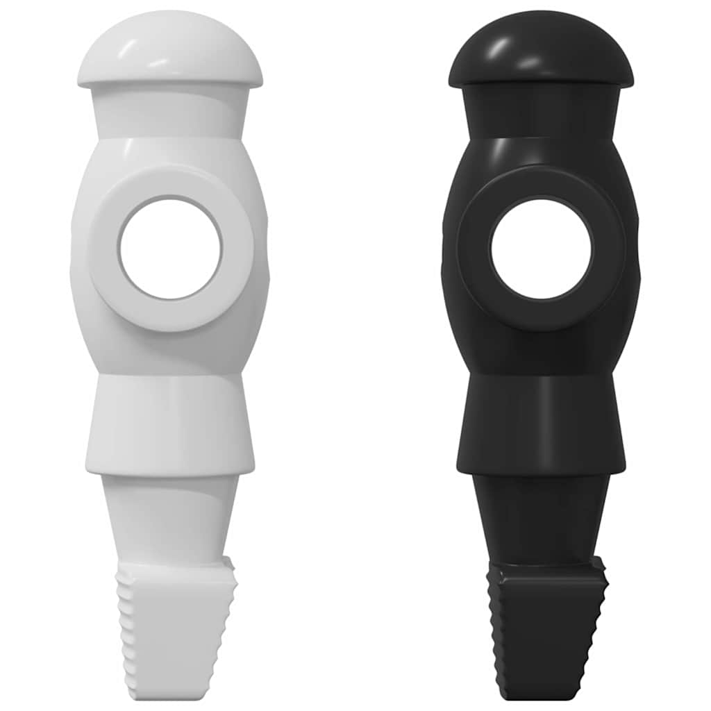 vidaXL Παίκτες ποδοσφαίρου 24 pcs Μαύρο και Λευκό 3,6 x 3,1 x 10,8 εκ.