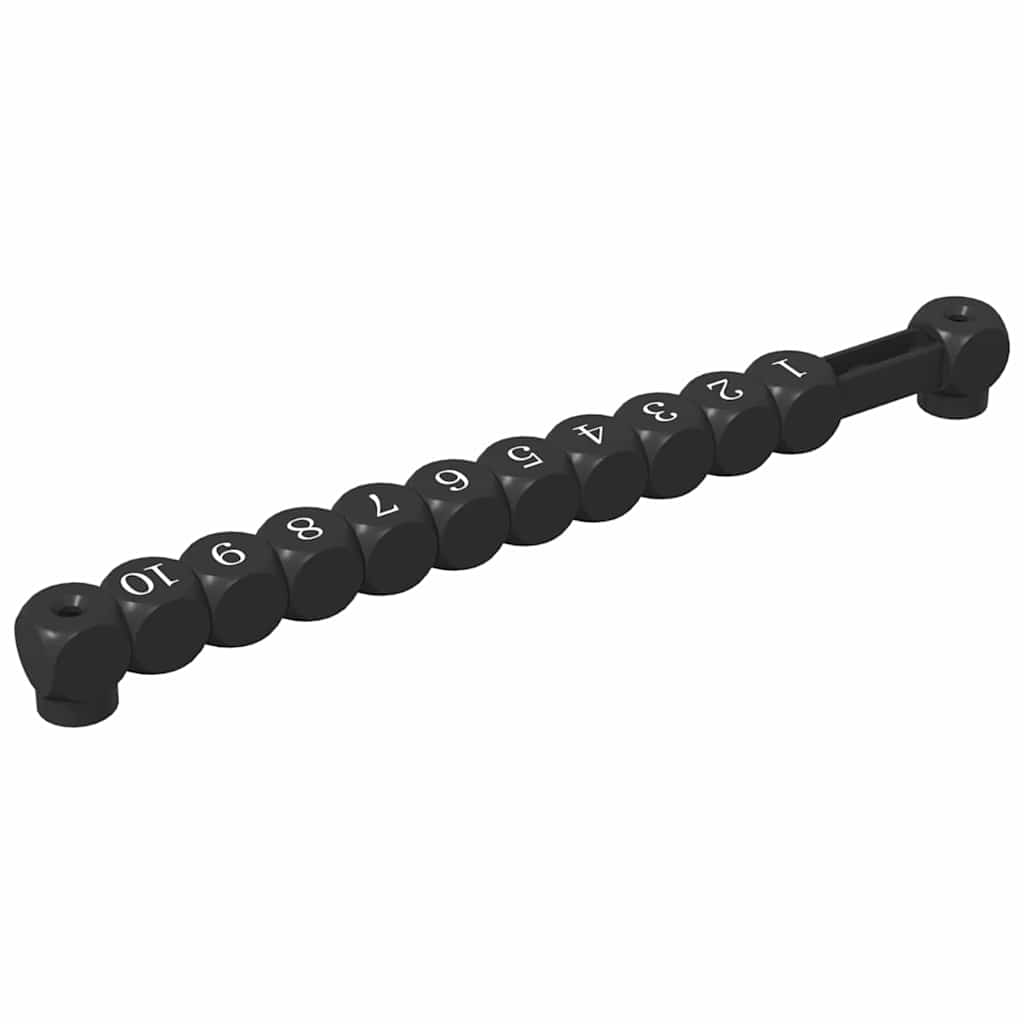 vidaXL Μπρατσάκια ποδοσφαίρου 2 pcs Μαύρο 30 x 2,2 x 2,9 εκ. HIPS