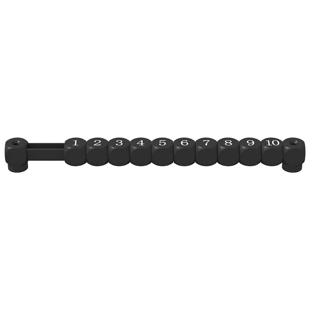 vidaXL Μπρατσάκια ποδοσφαίρου 2 pcs Μαύρο 30 x 2,2 x 2,9 εκ. HIPS