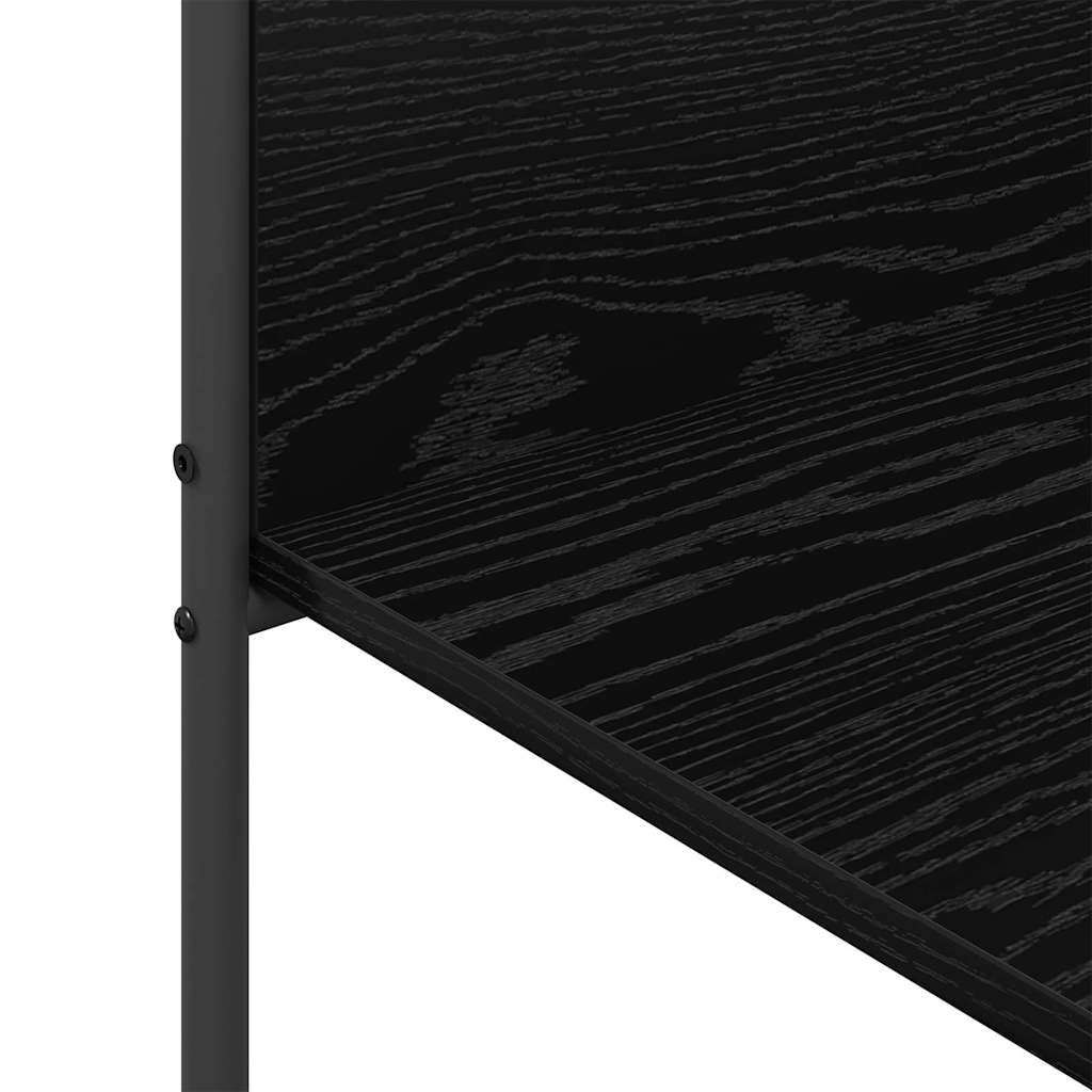 vidaXL Ράφι Ρούχων με ράφι Μαύρο 120 x 44 x 160 εκ Επεξεργασμένο ξύλο