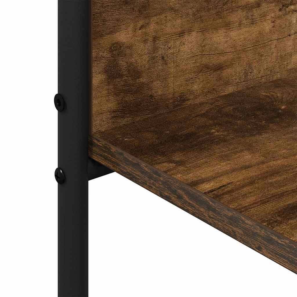 vidaXL Ράφι Ρούχων Καφέ δρυς 120 x 44 x 160 εκ Επεξεργασμένο ξύλο