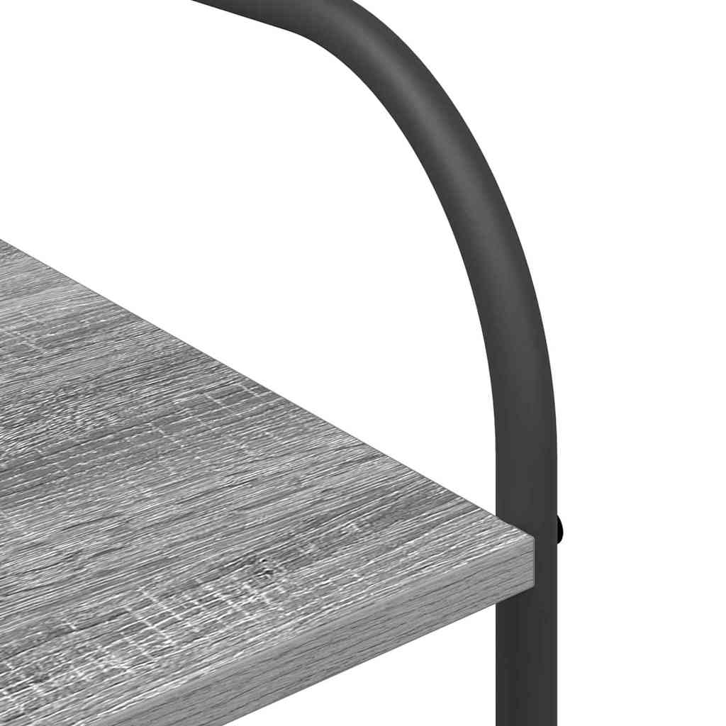 vidaXL Ράφι Ρούχων με ράφι Γκρι 120 x 44 x 160 εκ Επεξεργασμένο ξύλο