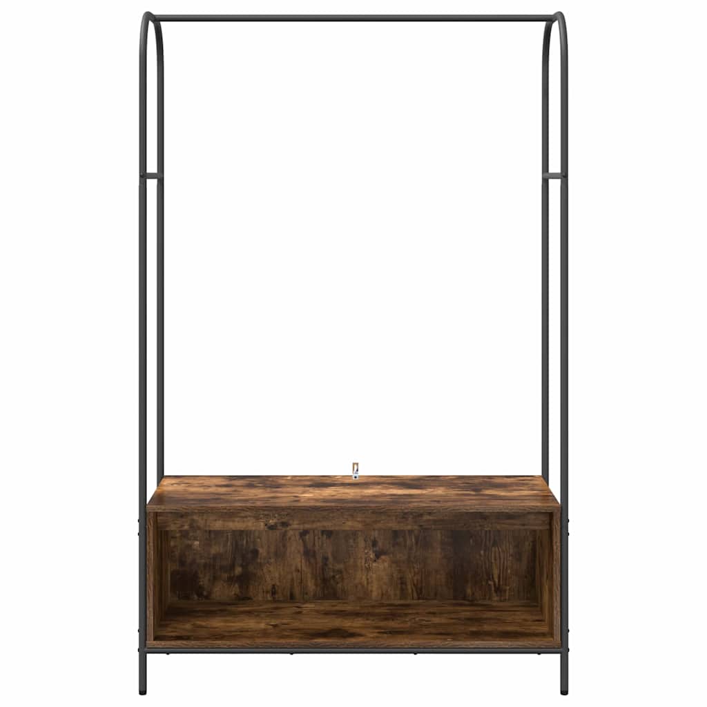 vidaXL Ράφι Ρούχων Καφέ δρυς 100 x 44 x 160 εκ Επεξεργασμένο ξύλο