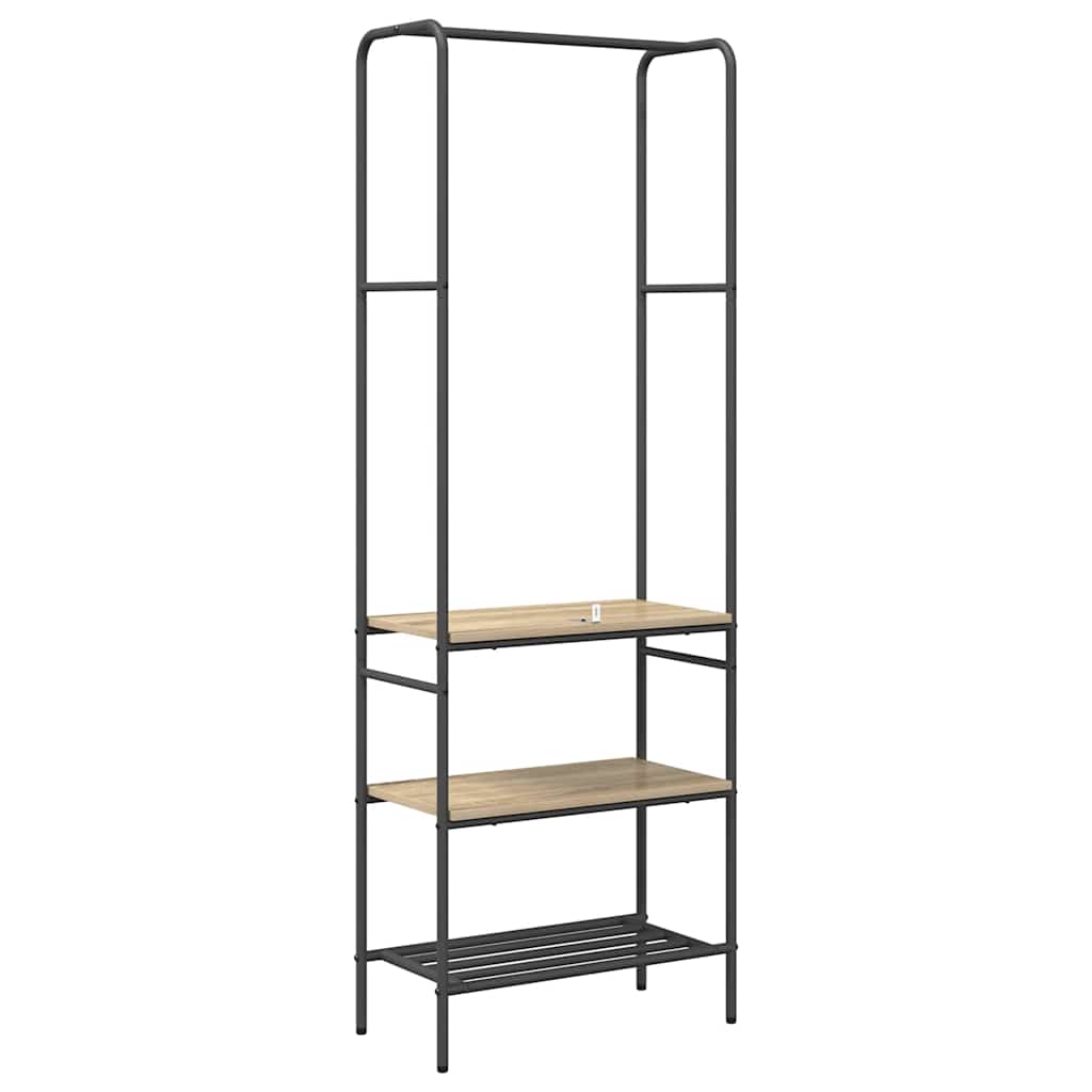 vidaXL Ράφι Ρούχων Δρύς Sonoma 60 x 30 x 171 εκ Επεξεργασμένο ξύλο