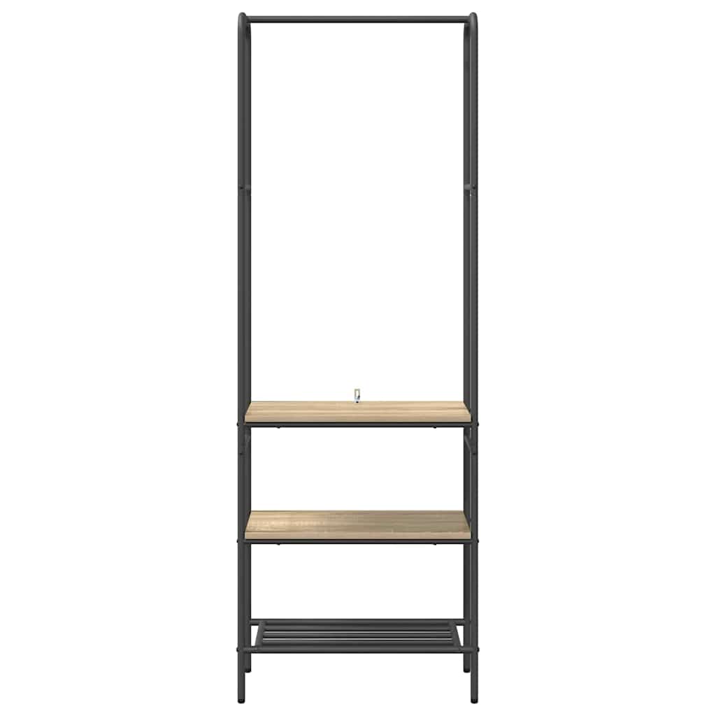 vidaXL Ράφι Ρούχων Δρύς Sonoma 60 x 30 x 171 εκ Επεξεργασμένο ξύλο