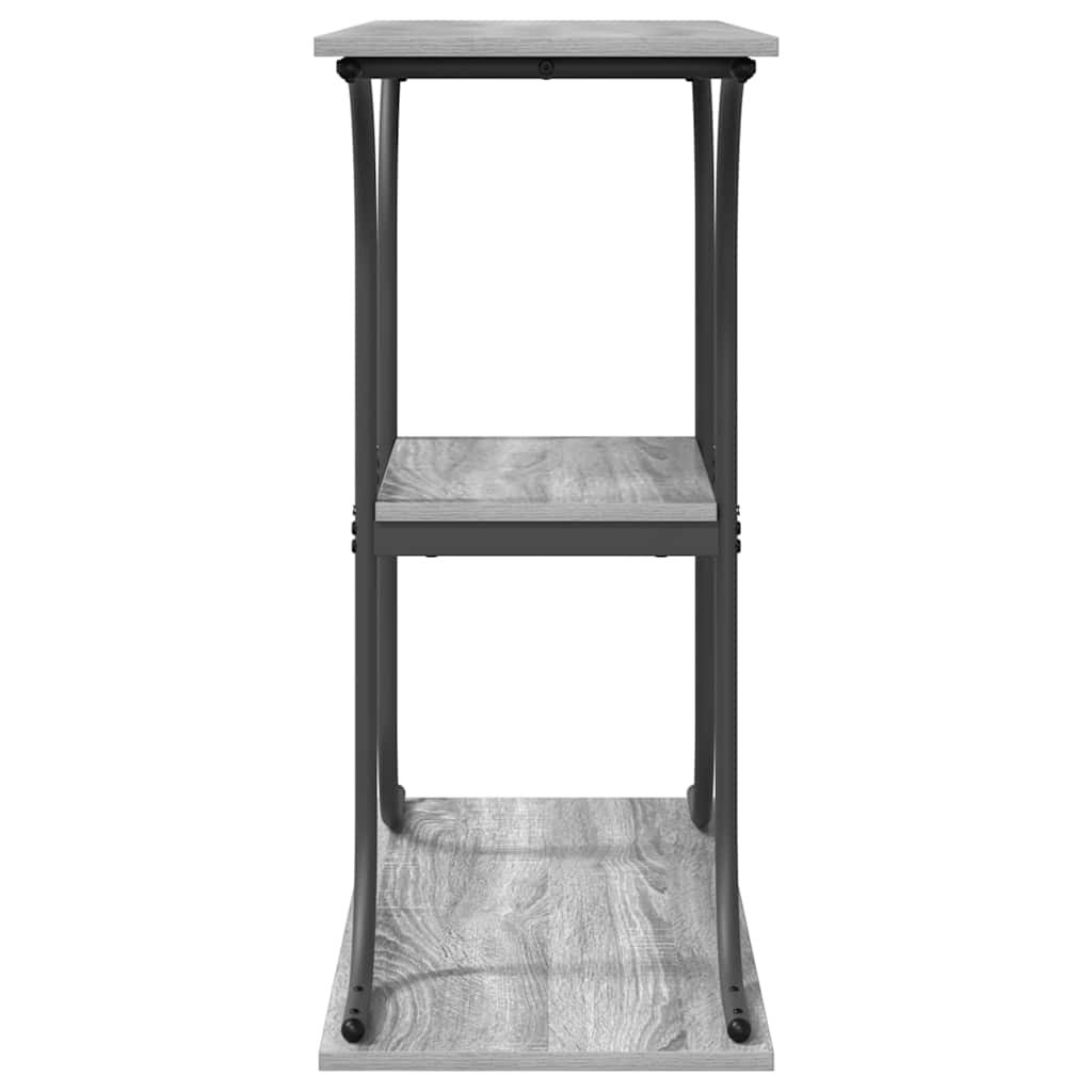 vidaXL Τραπέζι κονσόλας με ράφι Γκρι sonoma 101 x 35 x 80.5 εκ