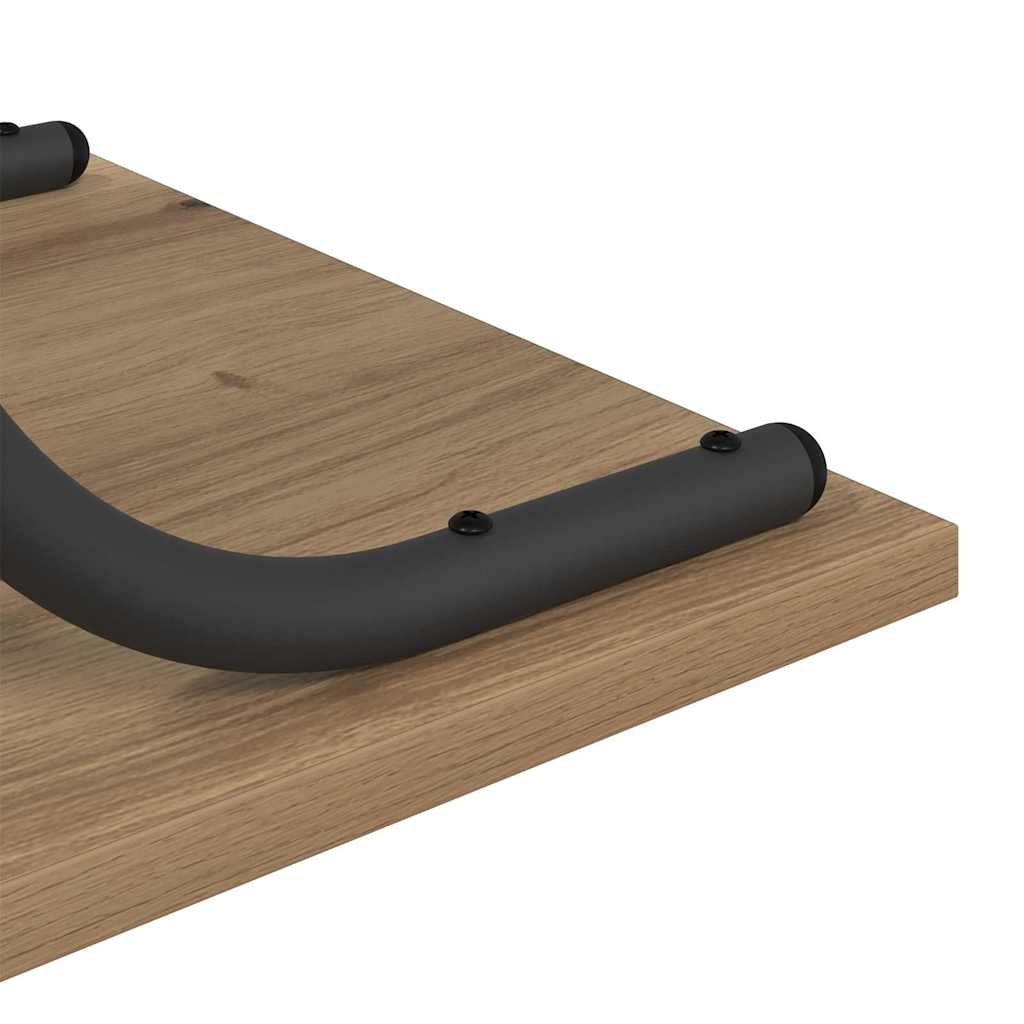 vidaXL Τραπέζι κονσόλας με ράφι artisan δρυς 101 x 35 x 80.5 εκ