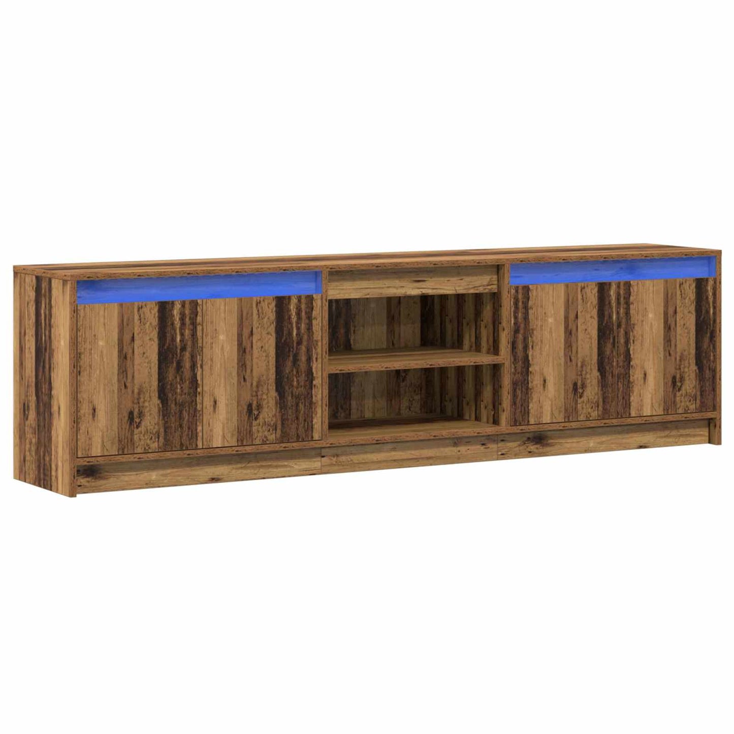 vidaXL Μονάδες TV 2 pcs Καφέ 180 x 34 x 50 εκ Επεξεργασμένο ξύλο