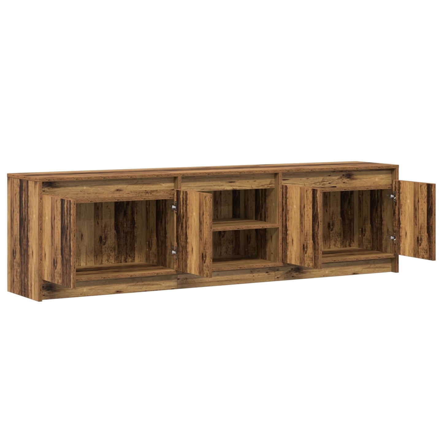 vidaXL Μονάδες TV 2 pcs Καφέ 180 x 34 x 50 εκ Επεξεργασμένο ξύλο