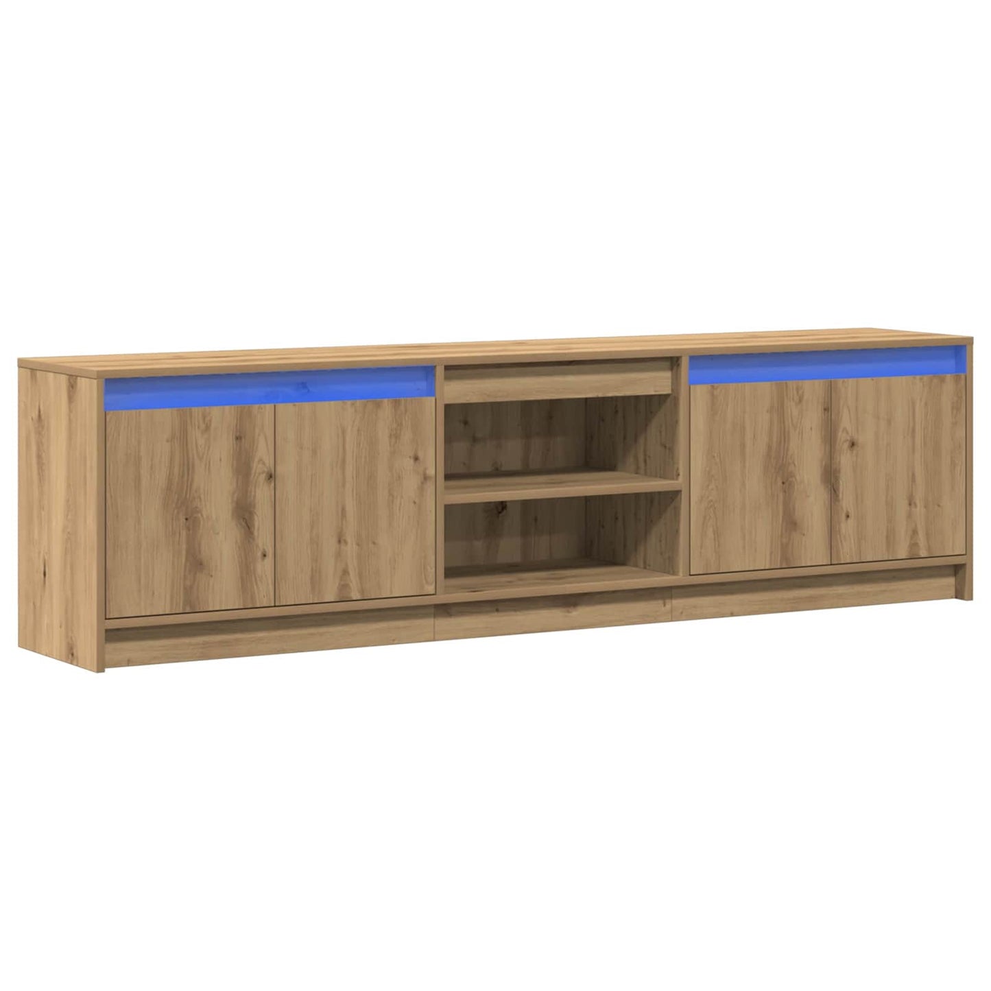vidaXL Μονάδες TV 2 pcs Καφέ 180 x 34 x 50 εκ Επεξεργασμένο ξύλο