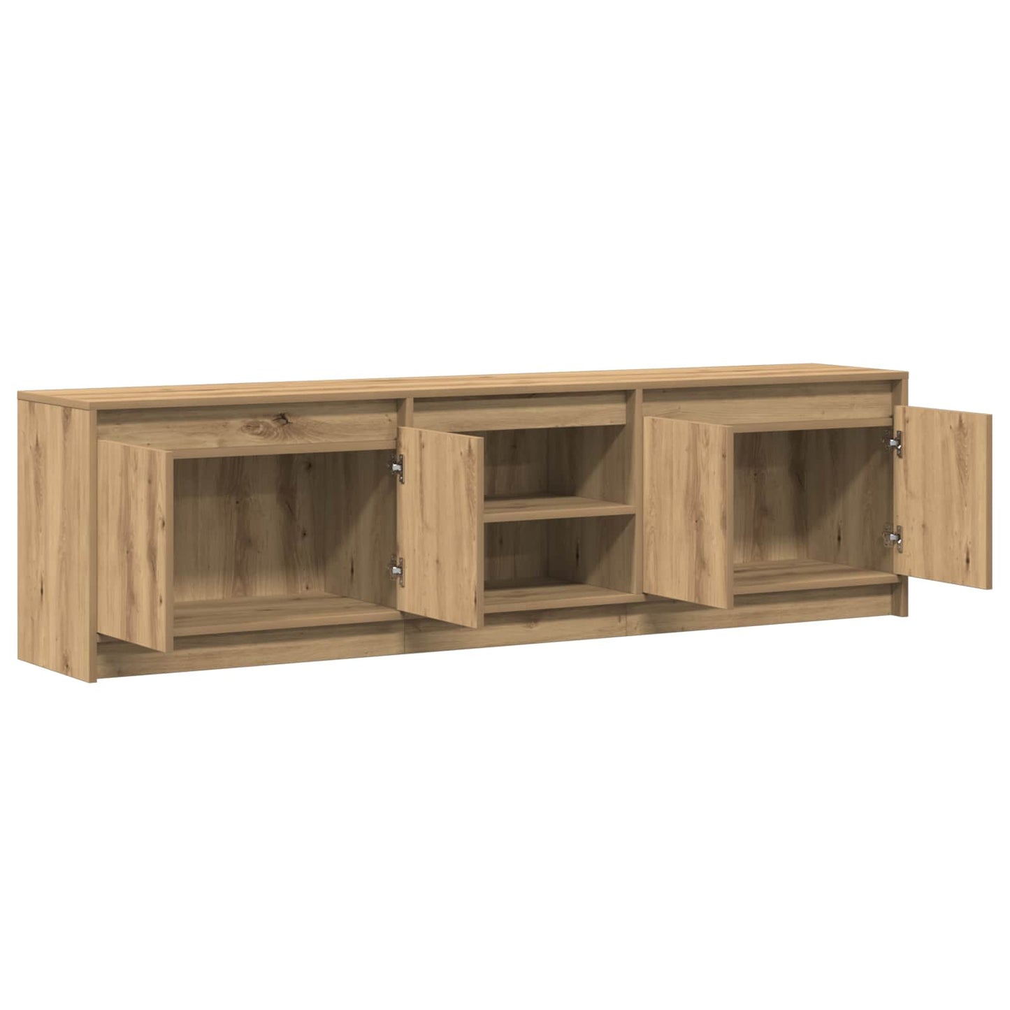 vidaXL Μονάδες TV 2 pcs Καφέ 180 x 34 x 50 εκ Επεξεργασμένο ξύλο