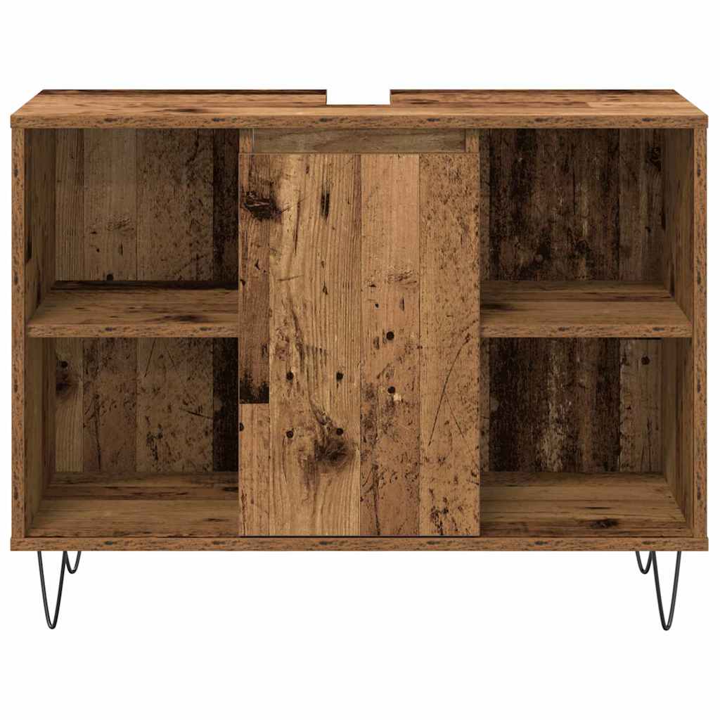 vidaXL Σετ Επίπλων Μπάνιου 3 τεμαχίων Παλαιό Ξύλο Επεξεργασμένο Ξύλο