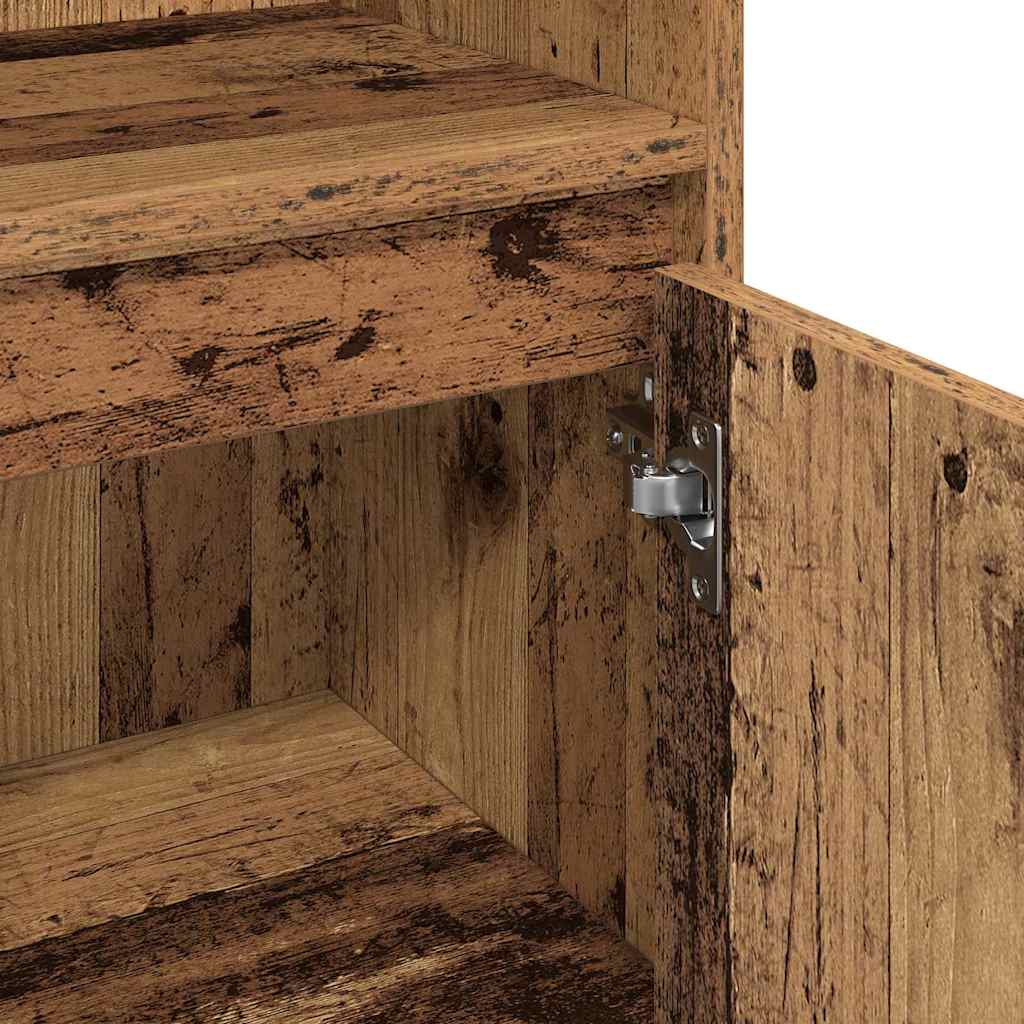 vidaXL Σετ Επίπλων Μπάνιου με αποθήκευση 3 pcs Καφέ 30 x 30 x 180 cm