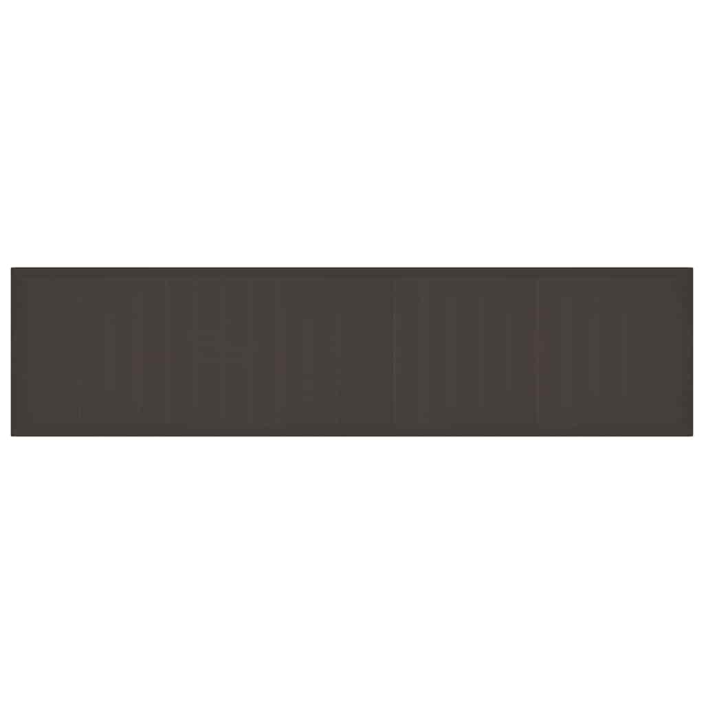 vidaXL Τραπέζι Κήπου Καφέ 400 x 100 x 73 εκ. συνθετικό ρατάν