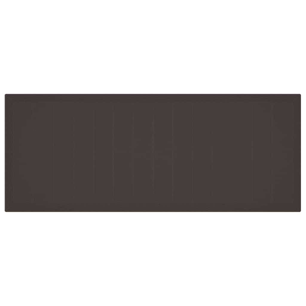 vidaXL Σετ Τραπεζαρίας Κήπου 11 pcs Καφέ 250 x 100 x 73 εκ