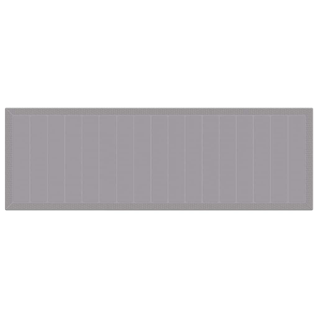 vidaXL Σέτ φαγητού για κήπο 13 pcs Ανοιχτό γκρι 300 x 100 x 73 εκ