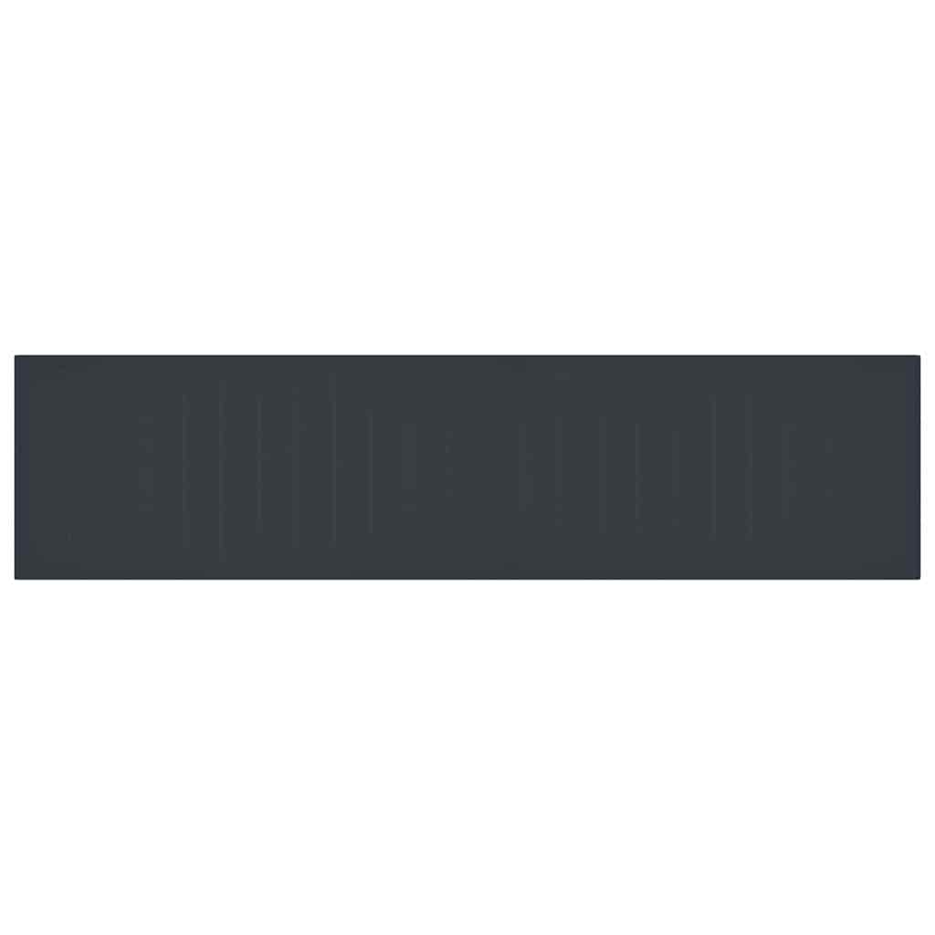 vidaXL Σέτ φαγητού για κήπο 17 pcs Ανθρακί Rattan Polt