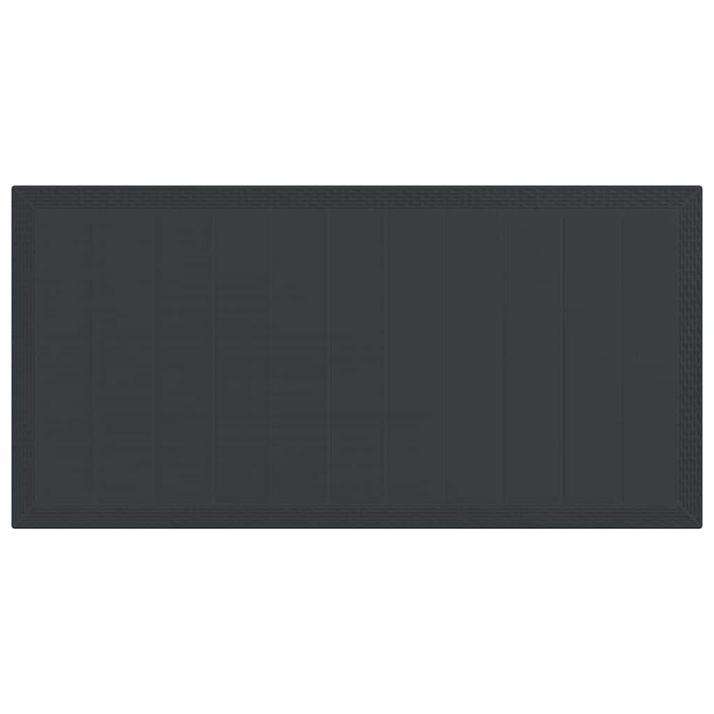 vidaXL Σετ Εξωτερικής Τραπεζαρίας 7 pcs Ανθρακί 200 x 100 x 73 εκ.