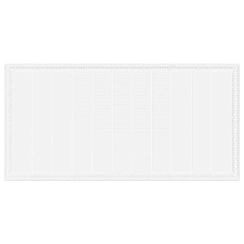 vidaXL Σετ Τραπεζαρίας Κήπου 7 pcs Λευκό 200 x 100 x 73 εκ.