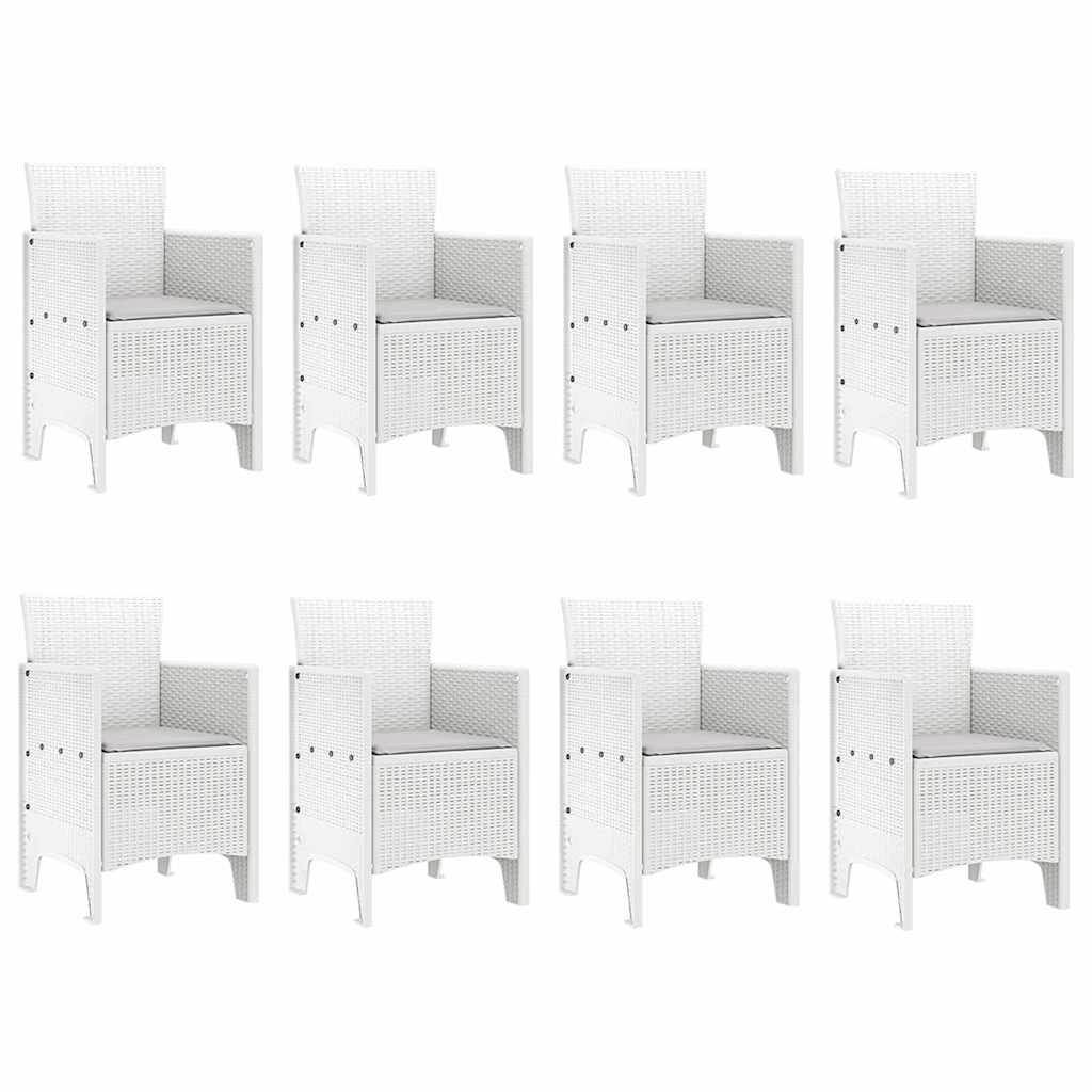 vidaXL Σετ Τραπεζαρίας Κήπου 9 pcs Ανοιχτό γκρι 250 x 100 x 73 εκ